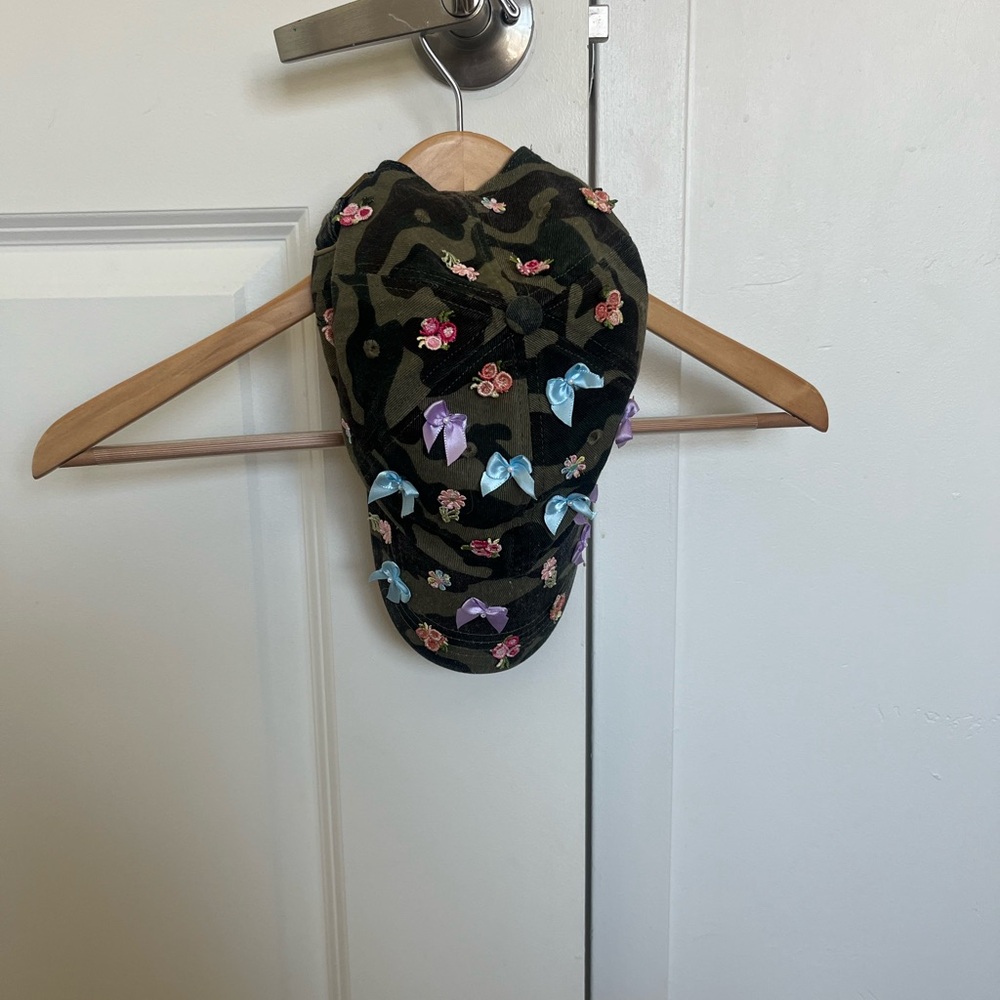 Urban Outfitters Green and Pink Regalona Hat